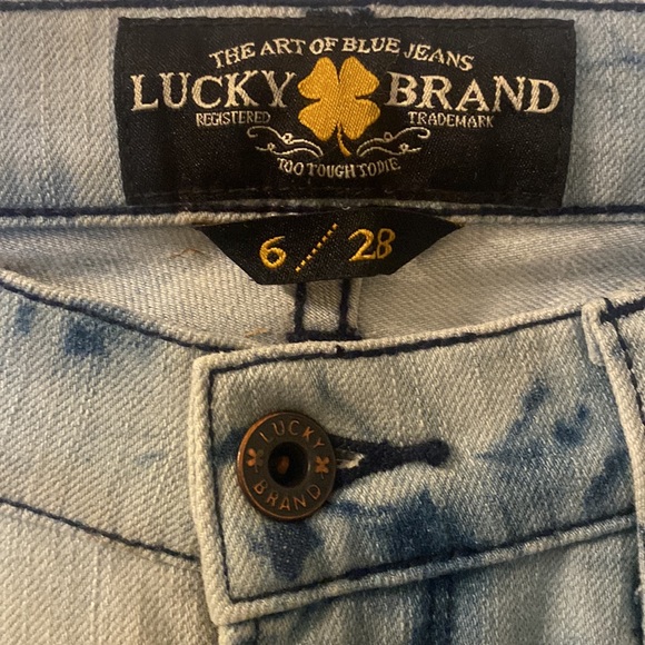 Lucky Brand acid Wash denim legging size 28 - Picture 2 of 5